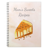 Waterverf Cheesecake Bakery Mam's Sweets Recipes Notitieboek (Voorkant)