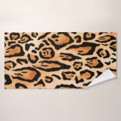 Waterverf-cheetah-afdrukpatroon Badhanddoek (Badhanddoek)