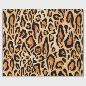 Waterverf-cheetah-afdrukpatroon Cadeaupapier (Vlak)