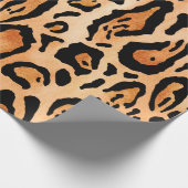 Waterverf-cheetah-afdrukpatroon Cadeaupapier (Hoek)
