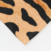 Waterverf-cheetah-afdrukpatroon Fleece Deken (Hoek)