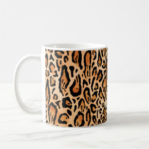 Waterverf-cheetah-afdrukpatroon Koffiemok