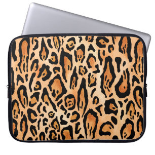 Waterverf-cheetah-afdrukpatroon Laptop Sleeve