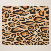 Waterverf-cheetah-afdrukpatroon Sherpa Deken (Voorkant (horizontaal))
