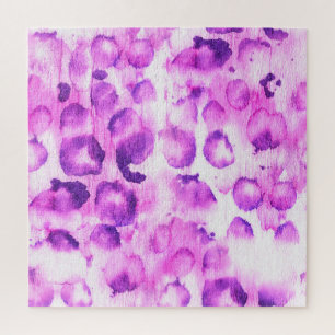 Waterverf Cheetah: Lichte dierenprint. Legpuzzel