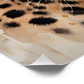 Waterverf Cheetah no 7 Poster (Hoek)