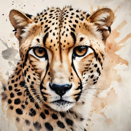 Waterverf Cheetah no 7 Poster