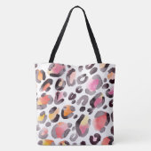 Waterverf Cheetah Pattern Tote Bag (Achterkant)
