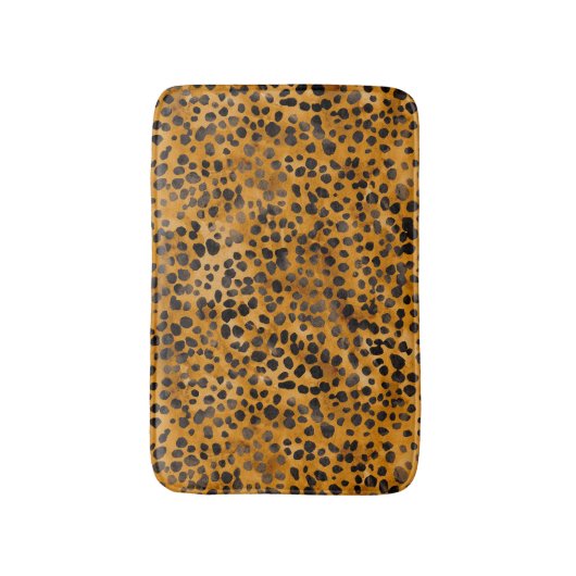 Waterverf Cheetah Print Badmat (Voorkant Verticaal)
