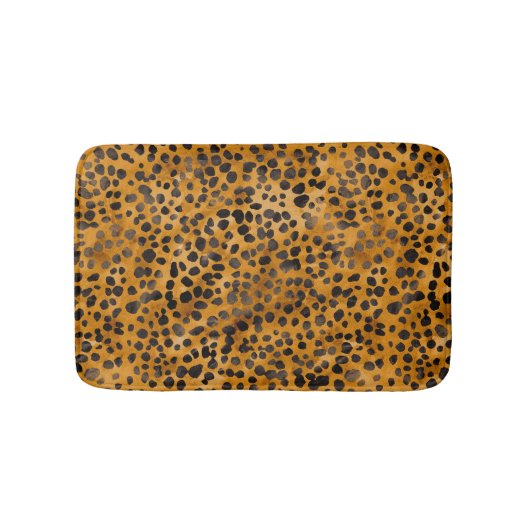 Waterverf Cheetah Print Badmat (Voorkant)