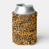 Waterverf Cheetah Print Blikjeskoeler (Blikje Voorkant)
