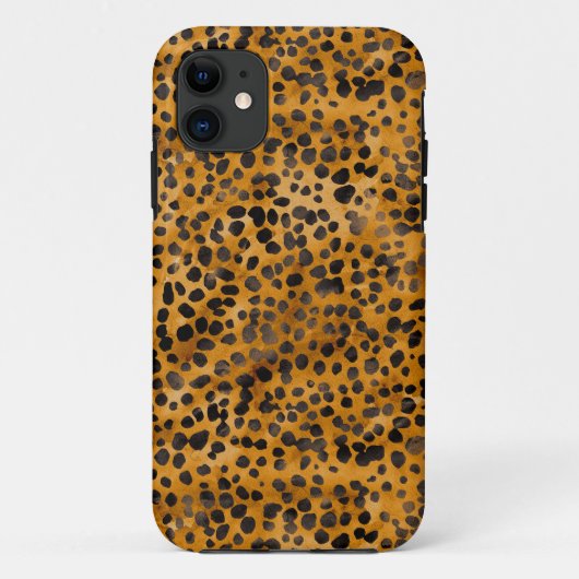 Waterverf Cheetah Print Case-Mate iPhone Case (Achterkant)