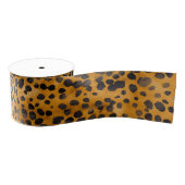 Waterverf Cheetah Print Grosgrain Lint (Spoel)