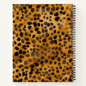 Waterverf Cheetah Print Notitieboek (Achterkant)