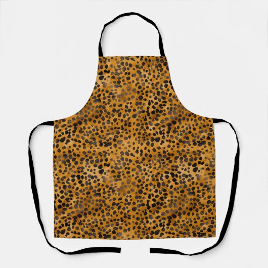Waterverf Cheetah Print Schort (Voorkant)