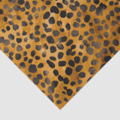 Waterverf Cheetah Print Tissuepapier (Detail)