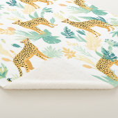 Waterverf Cheetah Sherpa Deken (3/4)