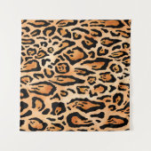 Waterverf-cheetapringspatroon Wandkleed (Voorkant (horizontaal))