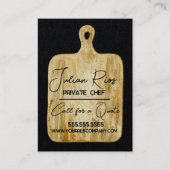 Waterverf Chef Restaurant Cook Cutting Board Visitekaartje (Voorkant)