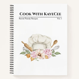 Waterverf Chef's Pet Bouquet Recipe Notitieboek