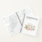 Waterverf Chef's Pet Bouquet Recipe Notitieboek (Binnen)
