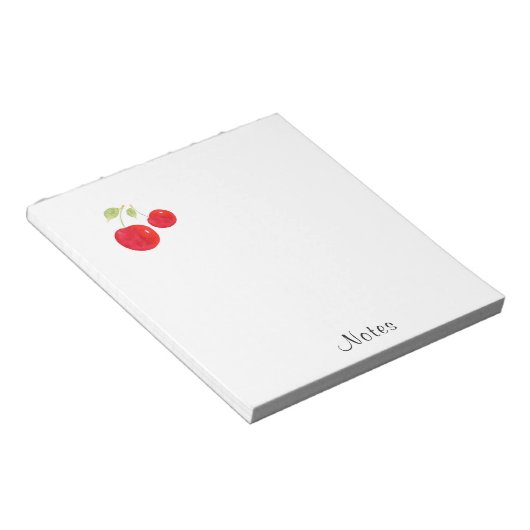 Waterverf Cherries Notitieblok (Schuin)
