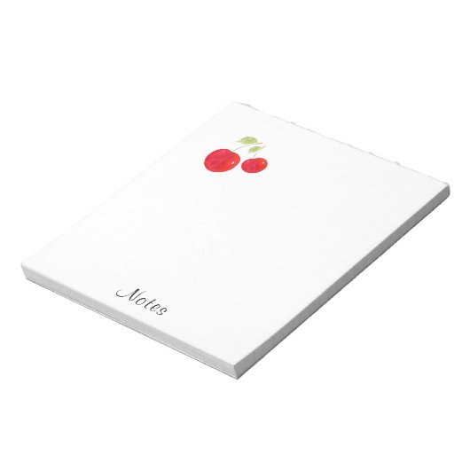 Waterverf Cherries Notitieblok (Linkerzijde)