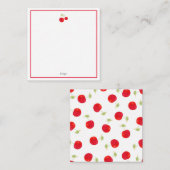 Waterverf Cherries Notitiekaartje (Voorkant / Achterkant)