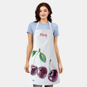 Waterverf Cherries  Schort