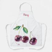 Waterverf Cherries  Schort (Voorkant)