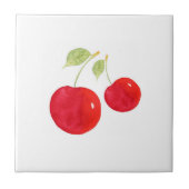 Waterverf Cherries Tegeltje (Voorkant)