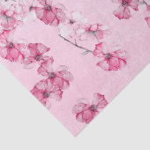 Waterverf Cherry Blosbezems Decoupage Tissue Paper Tissuepapier (Detail)