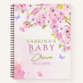 Waterverf Cherry Blossom Baby shower Notitieboek (Voorkant)