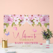 Waterverf Cherry Blossom Baby shower Welkom Acryl Bord (Huwelijk)