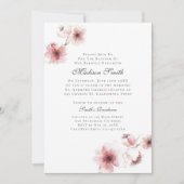 Waterverf Cherry Blossom Baptisme Uitnodiging (Voorkant)