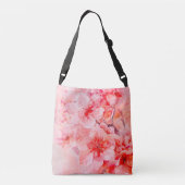 Waterverf Cherry Blossom Bliss Crossbody Tas (Achterkant)