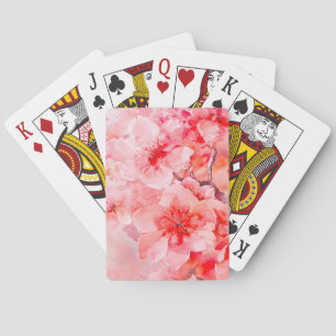 Waterverf Cherry Blossom Bliss Pokerkaarten