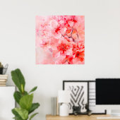 Waterverf Cherry Blossom Bliss Poster (Thuiskantoor)