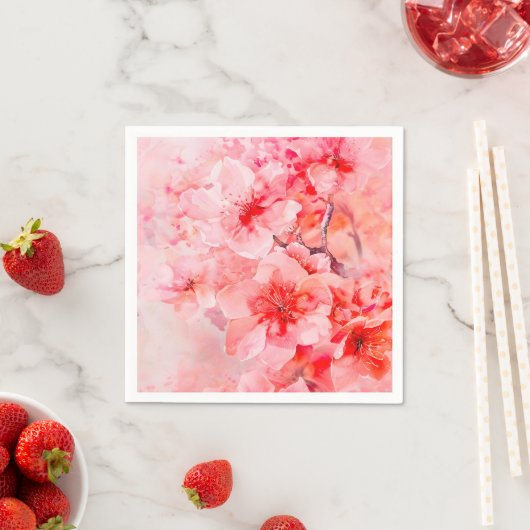 Waterverf Cherry Blossom Bliss Servet (Insitu)