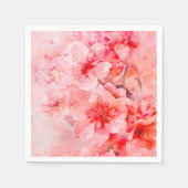 Waterverf Cherry Blossom Bliss Servet (Voorkant)