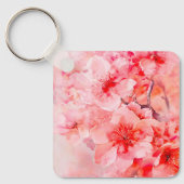 Waterverf Cherry Blossom Bliss Sleutelhanger (Voorkant)