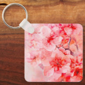 Waterverf Cherry Blossom Bliss Sleutelhanger (Voorkant)