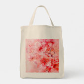 Waterverf Cherry Blossom Bliss Tote Bag (Achterkant)