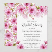 Waterverf Cherry Blossom Branch Vrijgezellenfeest Kaart (Voorkant / Achterkant)