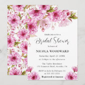 Waterverf Cherry Blossom Branch Vrijgezellenfeest Kaart (Voorkant / Achterkant)