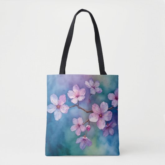 Waterverf Cherry Blossom Breeze Tas (Voorkant)