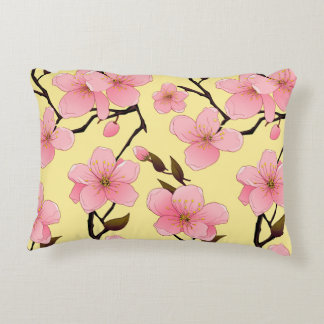 Waterverf Cherry Blossom Brushed Accent Pillow Accent Kussen