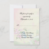 Waterverf Cherry Blossom Butterflies RSVP Kaartje (Achterkant)