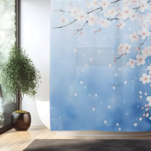 Waterverf Cherry Blossom Cascade Japanse stijl