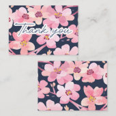 Waterverf Cherry Blossom Dankbaarheid Notitiekaartje (Voorkant / Achterkant)